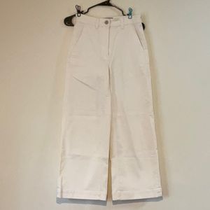 Everlane White wide leg pants